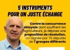 '' 5 instruments pour un juste échange ''