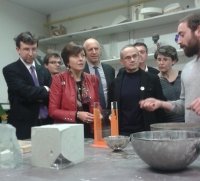 Carole Delga, ambassadrice des Métiers d'Art à Vannes-le-Châtel